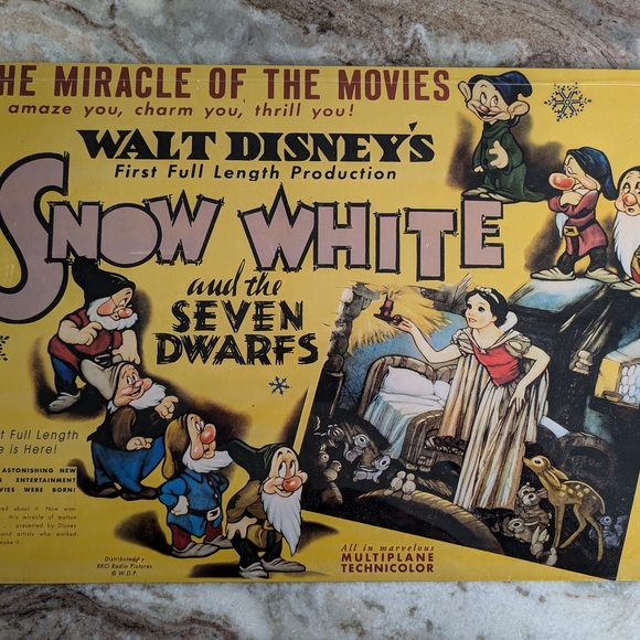 Other | Walt Disneys Snow White And The Seven Dwarfs Poster | Poshmark